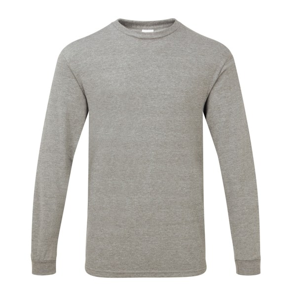 Gildan Mens Hammer Heavyweight Long Sleeve T-Shirt L Graphite H Graphite Heather L