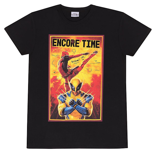 Deadpool & Wolverine Unisex Vuxen Encore Time T-Shirt XL Svart Black XL