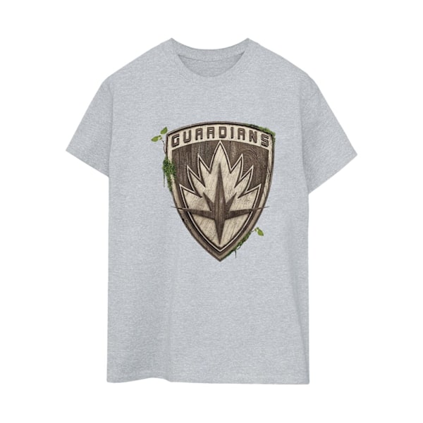 Marvel Womens/Ladies I Am Groot Guardian Emblem Bomull Boyfriend T-Shirt Sports Grey L