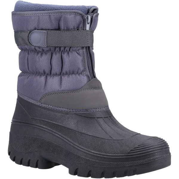 Cotswold Unisex Adult Chase Zip Touch Fastening Snow Boots 3 UK Grey 3 UK