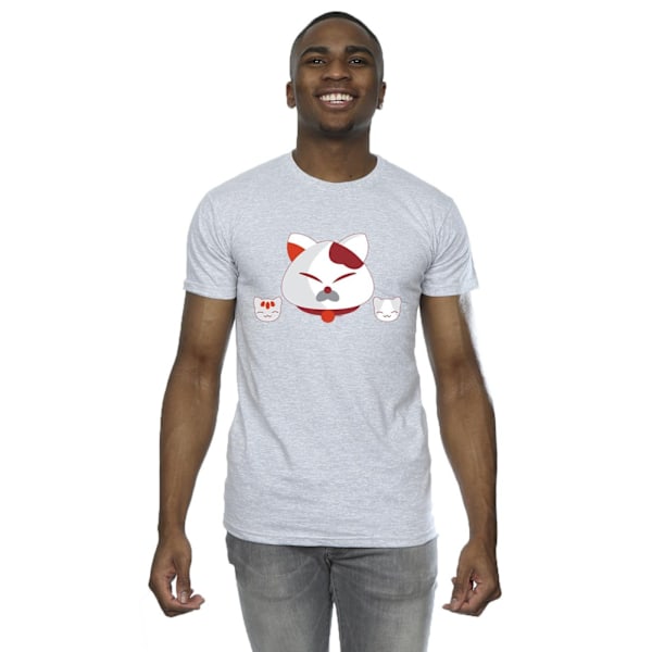 Disney Herr Big Hero 6 Baymax Kitten Heads T-shirt L Sports Grå Sports Grey L