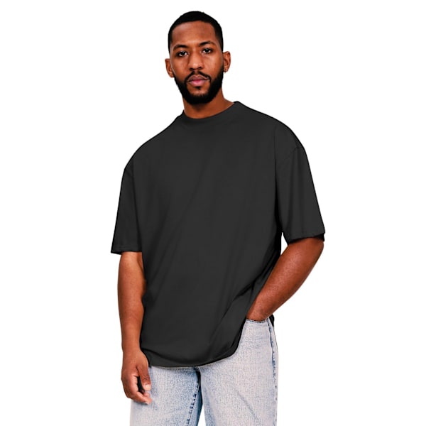 Casual Classics Herr Core Ringspun Bomull Tall Oversized T-Shir Black L