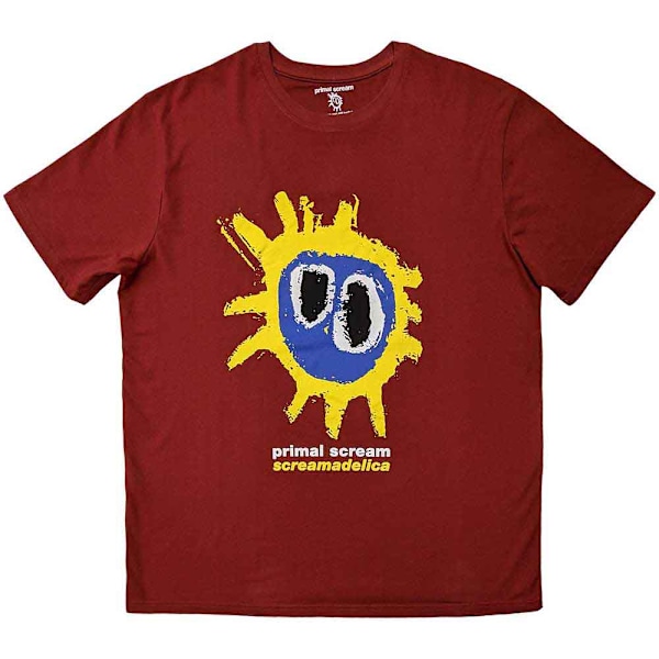 Primal Scream Unisex Adult Screamadelica T-Shirt M Röd Red M