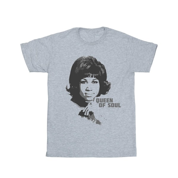 Aretha Franklin Dam/Kvinnor Queen Of Soul Bomull Boyfriend T- Sports Grey S