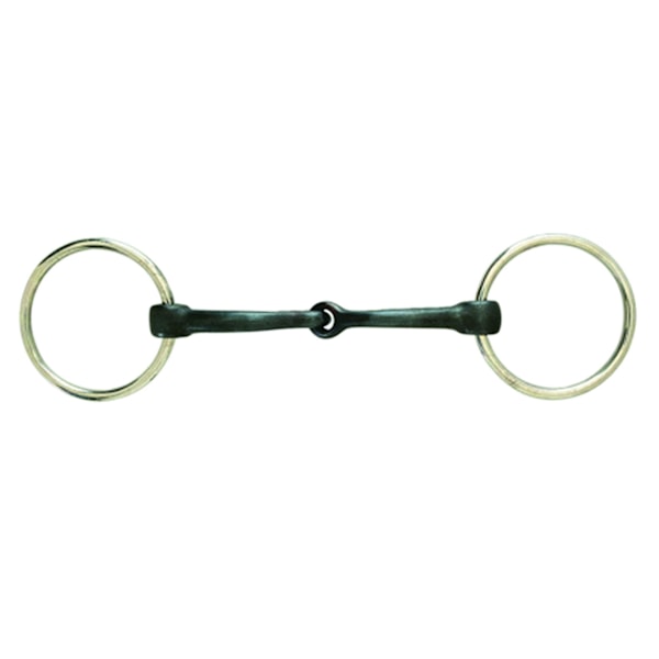 Korsteel Sweet Iron Jointed Löst Ring Snaffle Bit 5in Svart Black 5in