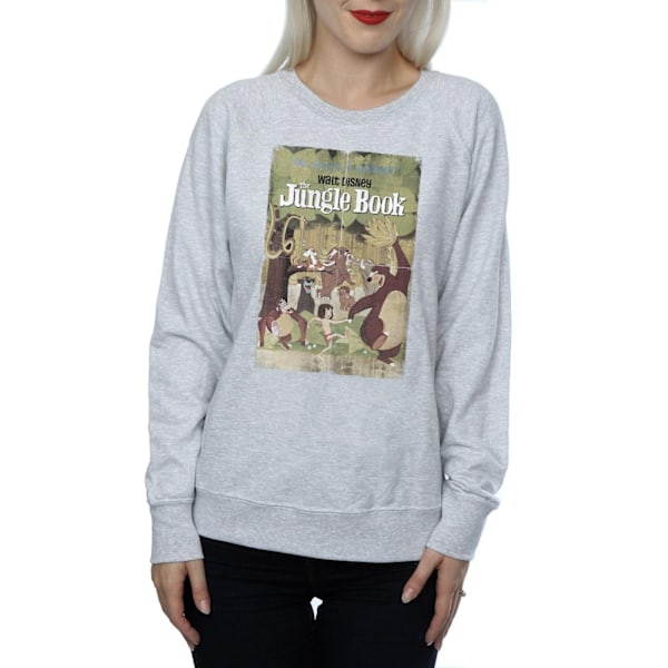 Djungelboken Dam/Dam Retro Poster Sweatshirt L Heather Gre Heather Grey L