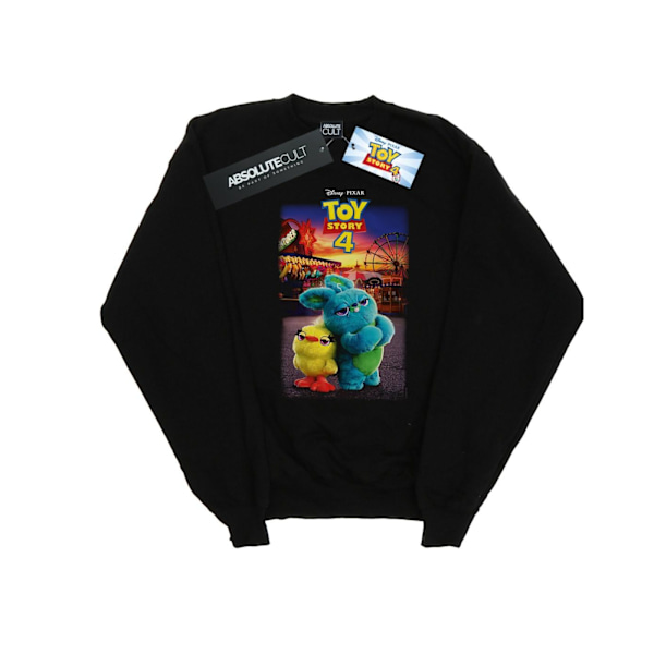 Disney Pojkar Toy Story 4 Ducky Och Bunny Tröja med Poster 7-8 År Black 7-8 Years