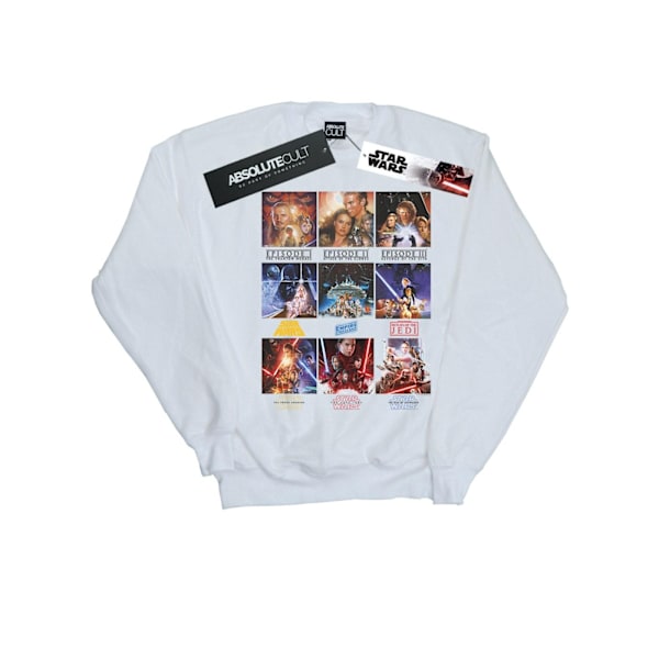 Star Wars Dam/Damer Poster Saga Sweatshirt XL Vit White XL