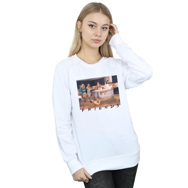 Friends Dam/Damer Joey Mermaid Sweatshirt S Vit White S