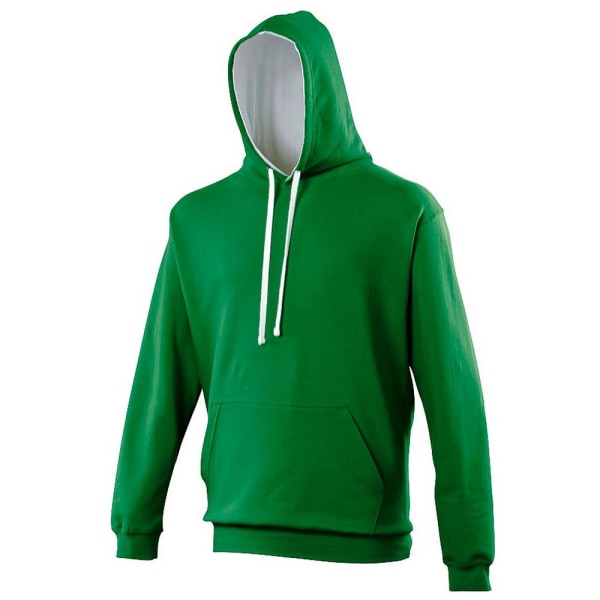 Awdis Varsity Hooded Sweatshirt / Hoodie L Charcoal/ Heather Gr Charcoal/ Heather Grey L