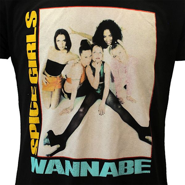 Spice Girls Unisex Vuxen Wannabe T-Shirt S Svart Black S