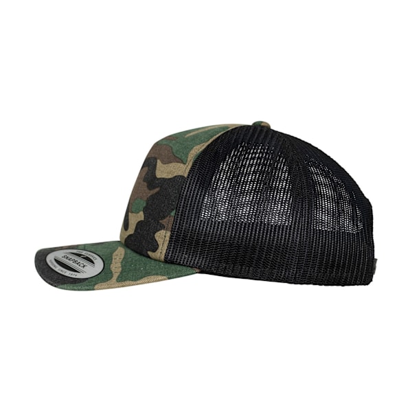 Flexfit Camo Trucker Cap One Size Wood Camo/Black Wood Camo/Black One Size