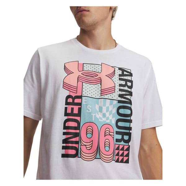 Under Armour Herr Logotyp Polycotton T-shirt L Vit White L