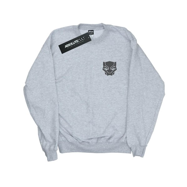Marvel Herr Svart Panter Svart På Svart Brösttryck Sweatshirt Sports Grey S