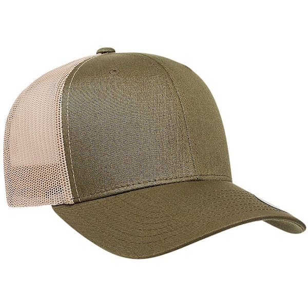 Yupoong Flexfit Retro Snapback Trucker Cap One Size Moss/Khaki Moss/Khaki One Size