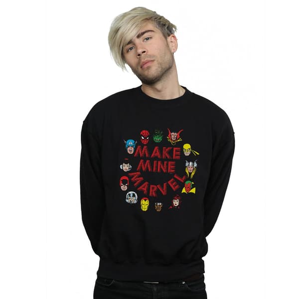 Marvel Make Mine Marvel Sweatshirt 4XL Svart Black 4XL