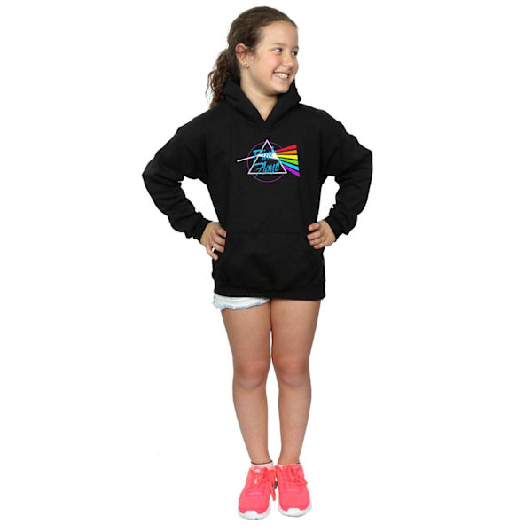 Pink Floyd Girls Neon Darkside Hoodie 12-13 år Svart Black 12-13 Years