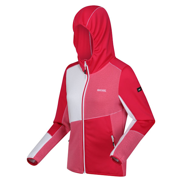 Regatta Womens/Ladies Walbury VII Marl Full Zip Fleece Jacket 1 Pink Potion/Flamingo Pink/White 12 UK