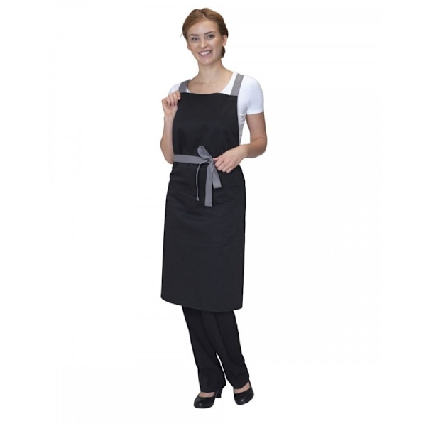 Dennys Cross Back Förkläde One Size Svart Black One Size
