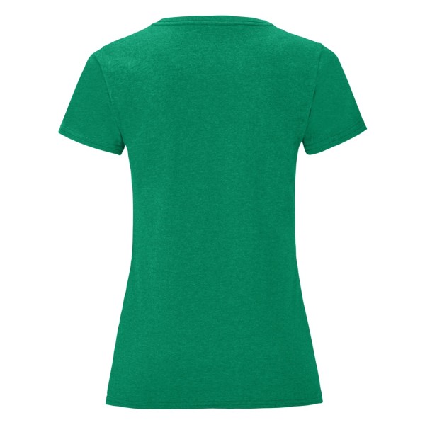 Fruit Of The Loom Ikonisk T-shirt för kvinnor/damer XS Ljunggrön Heather Green XS