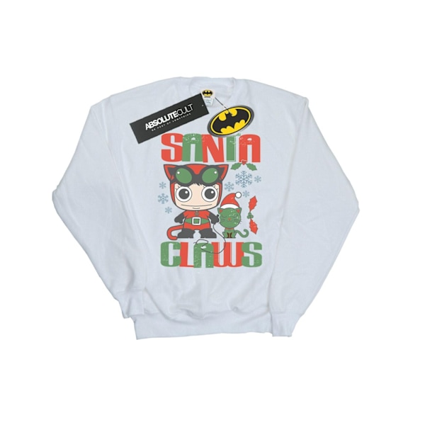 DC Comics Chibi Catwoman Santa Claws Sweatshirt 3XL Vit White 3XL