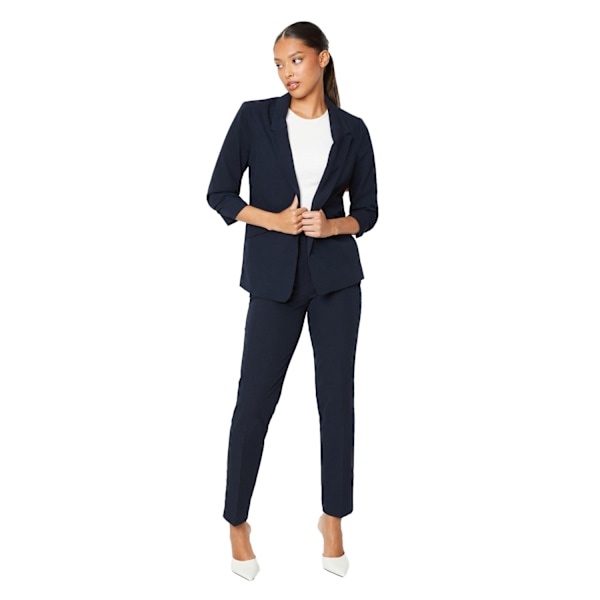 Dorothy Perkins Dam/Kvinnor Ruched Blazer 12 UK Marinblå Navy 12 UK