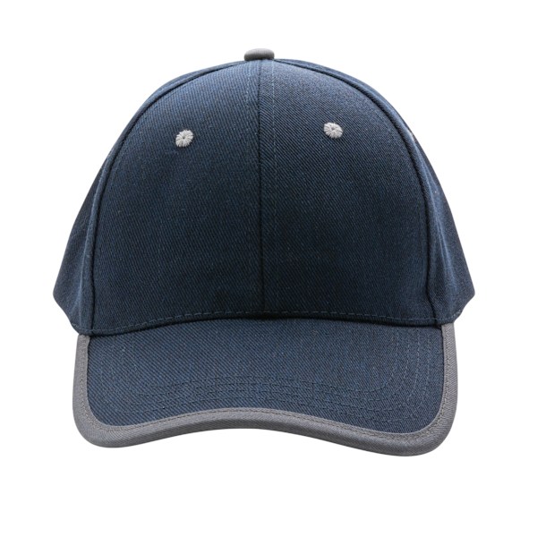 XD Collection Impact Aware Kontrast Borstad Bomull 6-Panel Keps Navy One Size