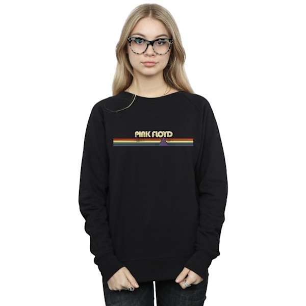 Pink Floyd Dam/Damer Prism Retro Stripes Sweatshirt S Svart Black S