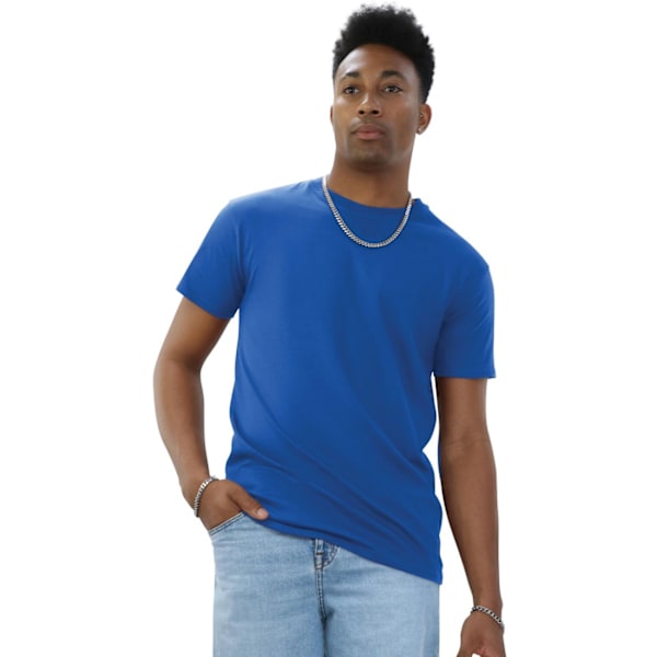 Casual Classics Unisex Adult Ringspun Cotton Organic T-Shirt 3X Royal Blue 3XL