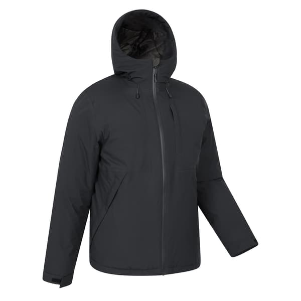 Mountain Warehouse Heard Vadderad Vattentät Jacka för Herr M Svart Black M