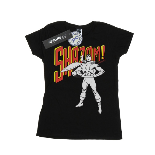DC Comics Dam/Dam Shazam Mono Action Pose Bomull T-shirt Black M
