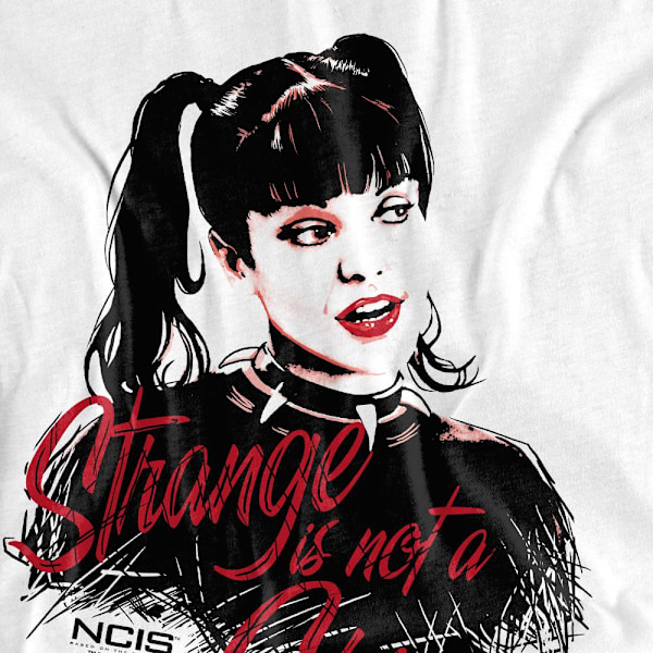 NCIS Herr T-shirt Strange Is Not A Crime M Vit White M