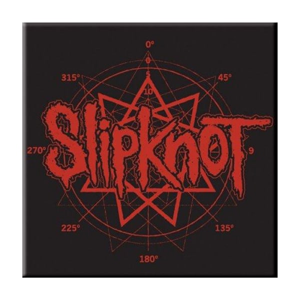 Slipknot Logo Kylskåpsmagnet En Storlek Svart/Röd Black/Red One Size