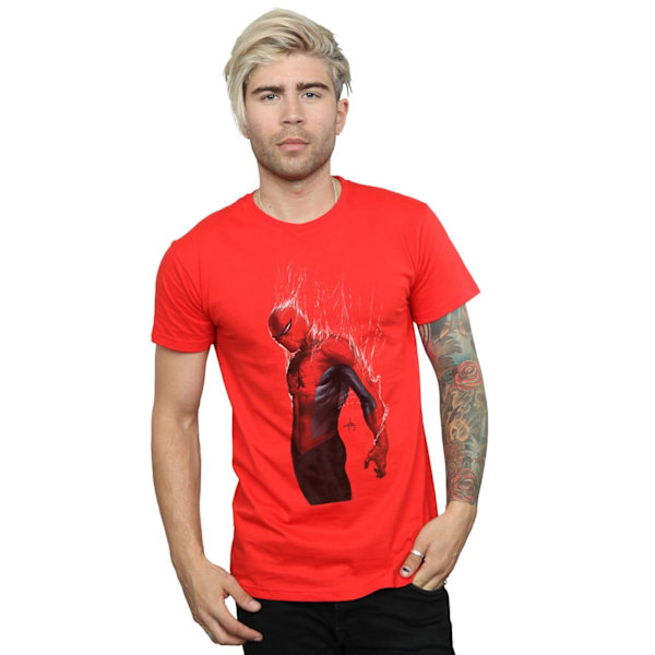 Marvel Herr Spider-Man Web Wrap T-shirt 4XL Röd Red 4XL