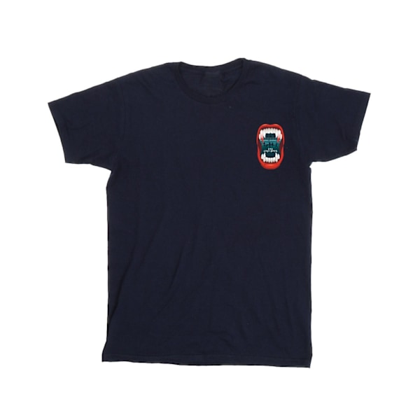 The Lost Boys Herr T-shirt med ficka med tänder L Marinblå Navy Blue L