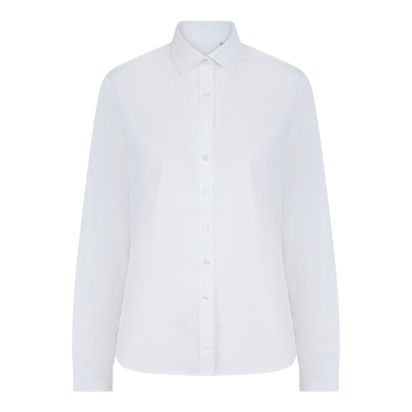 Henbury Dam/Dam Cotton Feel CoolPlus Långärmad Skjorta X White XS