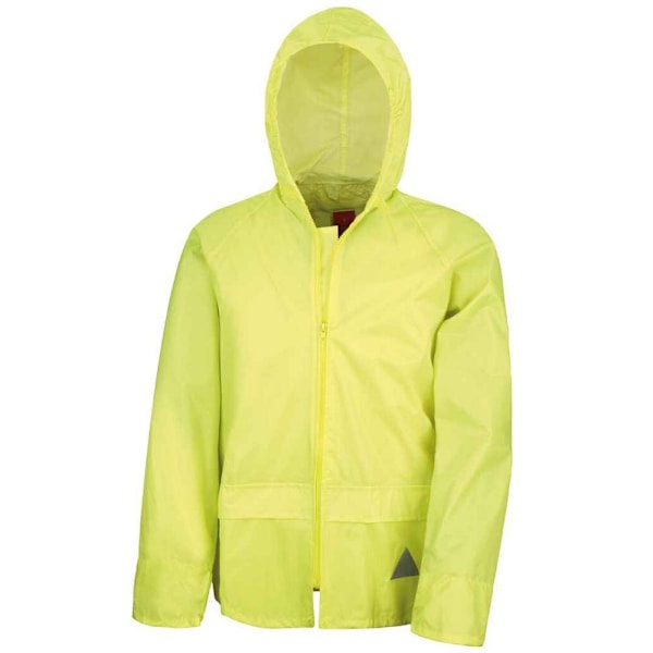 Result Unisex Vuxen Vattentät Jacka Och Byxor Set XXL Neon Neon Yellow XXL