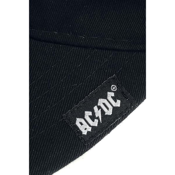 AC/DC Broderad Logotyp Keps En Storlek Grå/Röd Grey/Red One Size