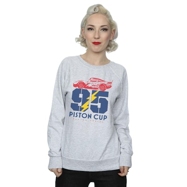 Disney Dam/Kvinnor Bilar Piston Cup 95 Sweatshirt L Heather Grå Heather Grey L