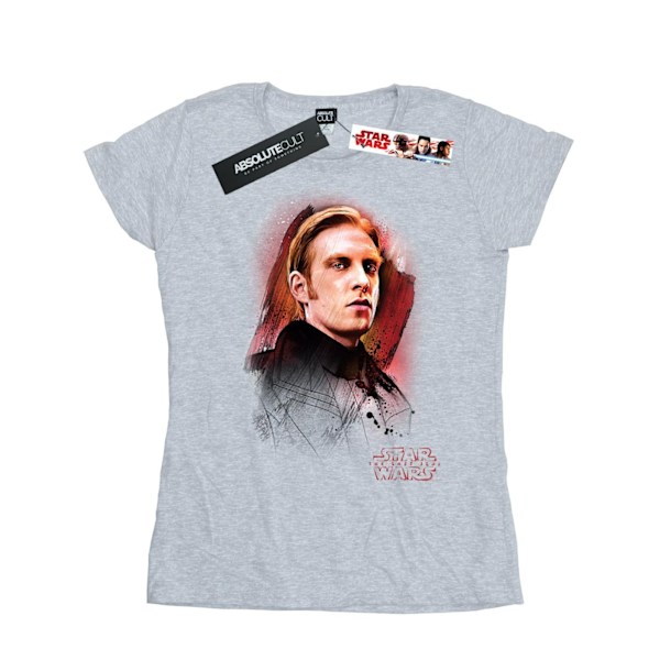 Star Wars Dam/Damer The Last Jedi General Hux Borstad Bomull T-shirt Sports Grey XXL