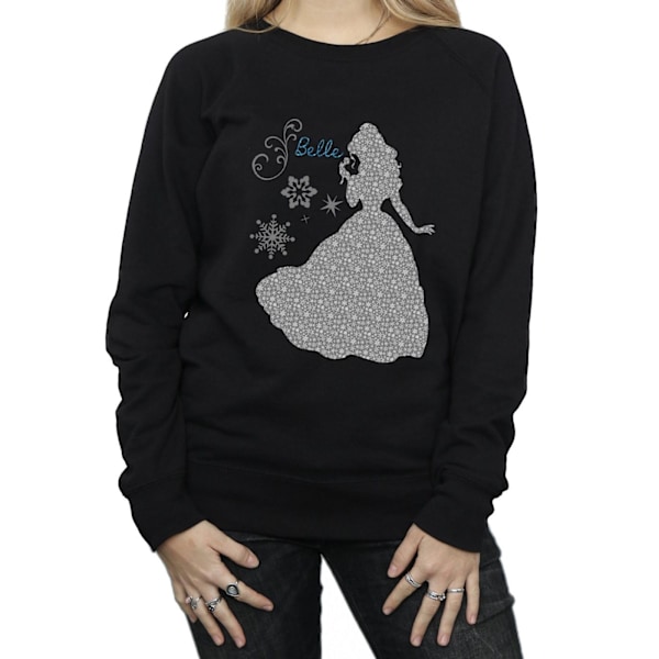 Disney Princess Dam/Damer Belle Jul Silhouette Sweatshirt Black XL