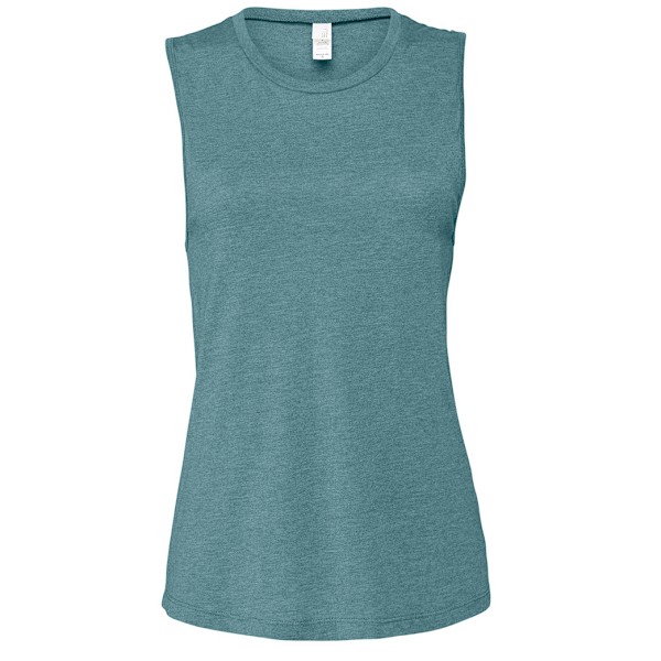 Bella + Canvas Dam/Dam Jersey Tank Top XL Deep Teal Heather Deep Teal Heather XL