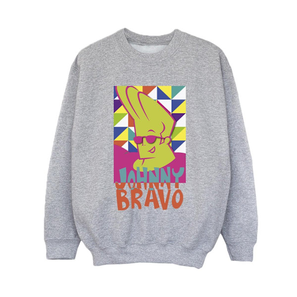 Johnny Bravo Boys Multi Triangles Pop Art Sweatshirt 12-13 År Sports Grey 12-13 Years