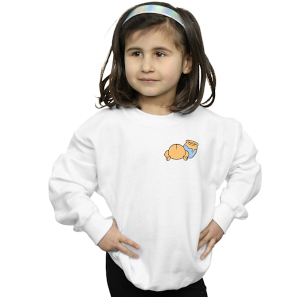 Disney Girls Winnie The Pooh Bakside Brösttryck Sweatshirt 5 White 5-6 Years