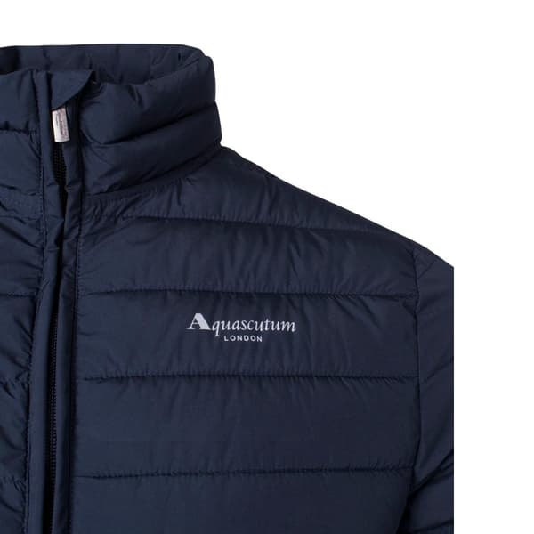 Aquascutum Herr Mock Neck Active Vadderad Jacka S Marinblå Navy Blue S