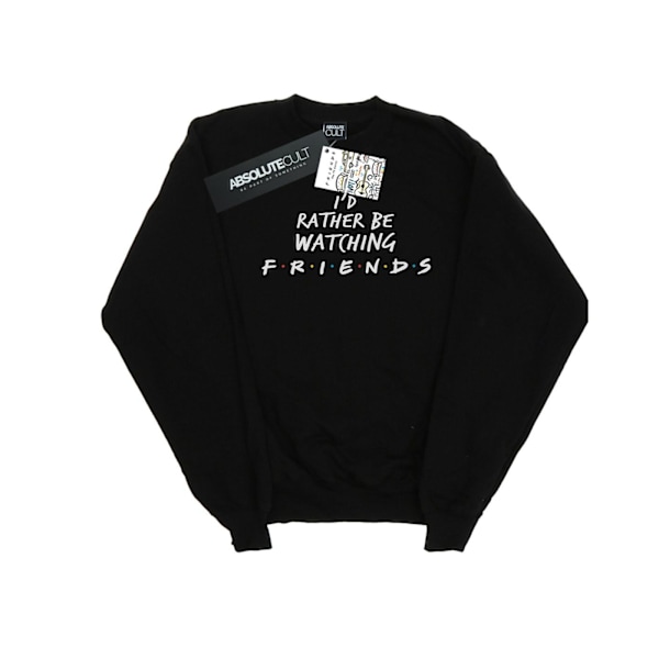 Friends Mens Rather Be Watching Sweatshirt M Svart Black M