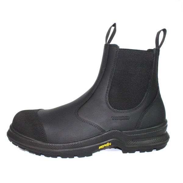 Grisport Herr Loader Waxy Läder Skyddsstövlar 10 UK Svart Black 10 UK