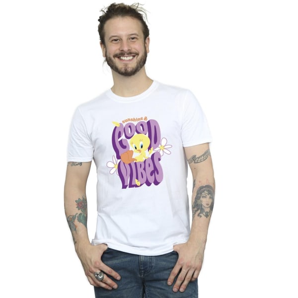 Looney Tunes Mens Tweeday Sunshine & Good Vibes T-shirt 5XL Whi White 5XL