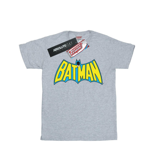 Batman Dam/Damer Retro Logo Bomull Boyfriend T-Shirt M Spor Sports Grey M