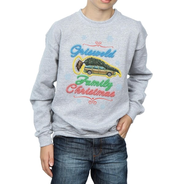 National Lampoon´s Christmas Vacation Boys Griswold Family Chri Sports Grey 7-8 Years